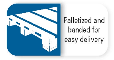 Palletized and Branded logo with pallet