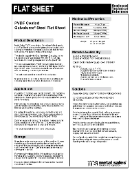 PVDF Coated Galvalume specs