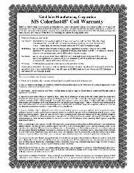 MS Colorfast 45 warranty